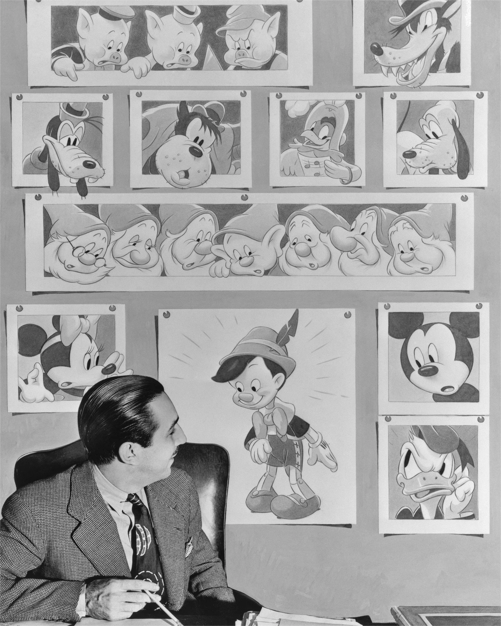 "Walt & Animated Characters" from Disney Photo Archives - Image 4
