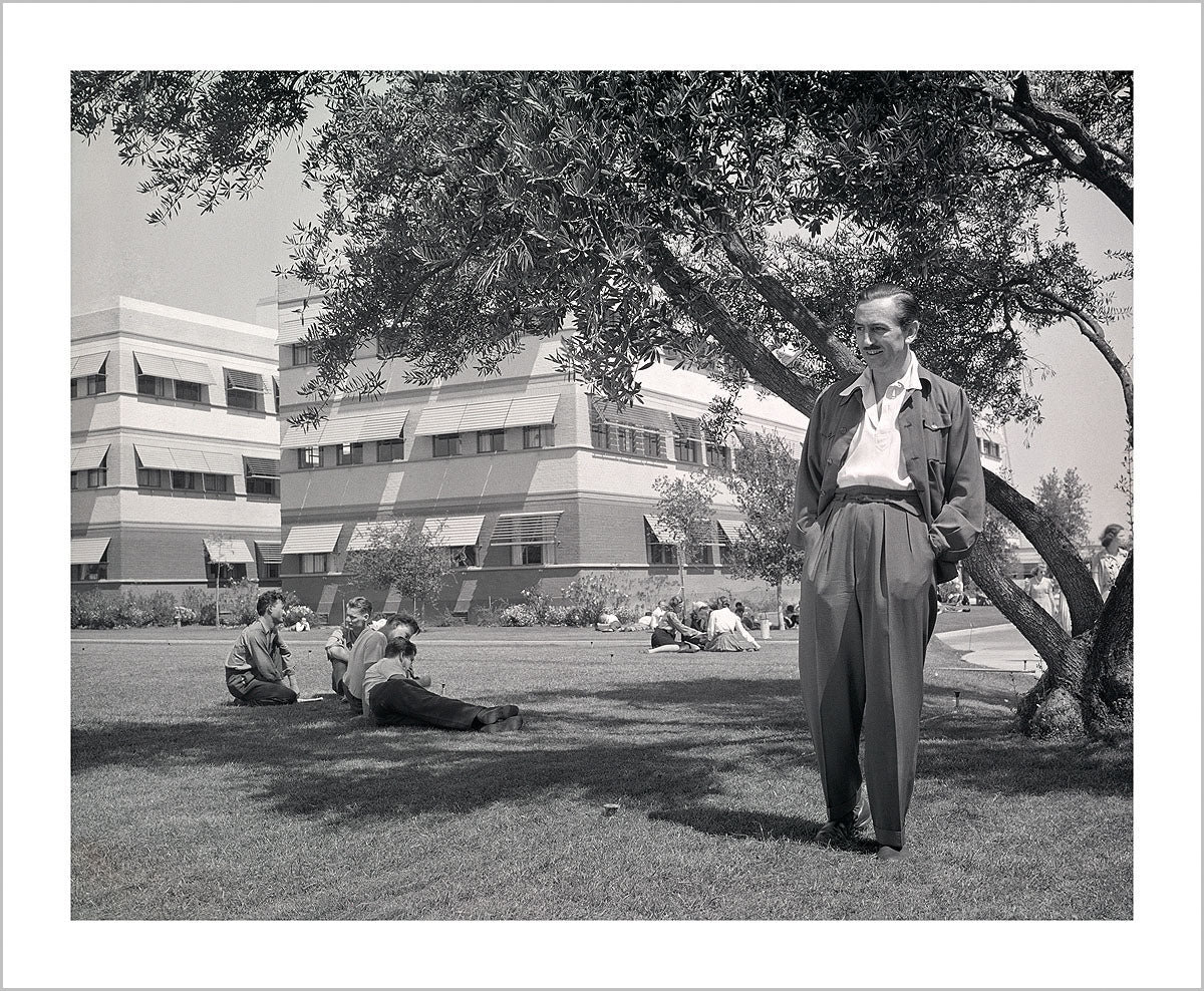 "Walt & Animation Building" from Disney Photo Archives