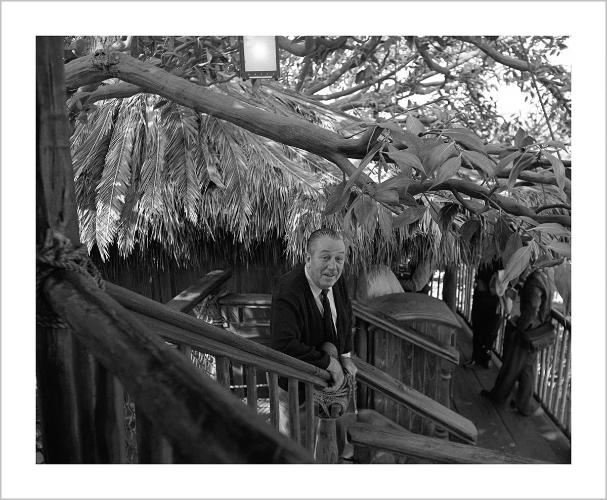 "Walt at Swiss Family Tree House" from Disney Photo Archives