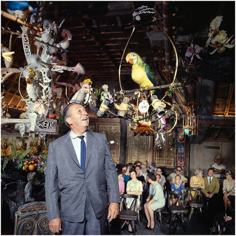 "Walt Disney in Walt Disney's Enchanted Tiki Room" from Disney Photo Archives - Image 4
