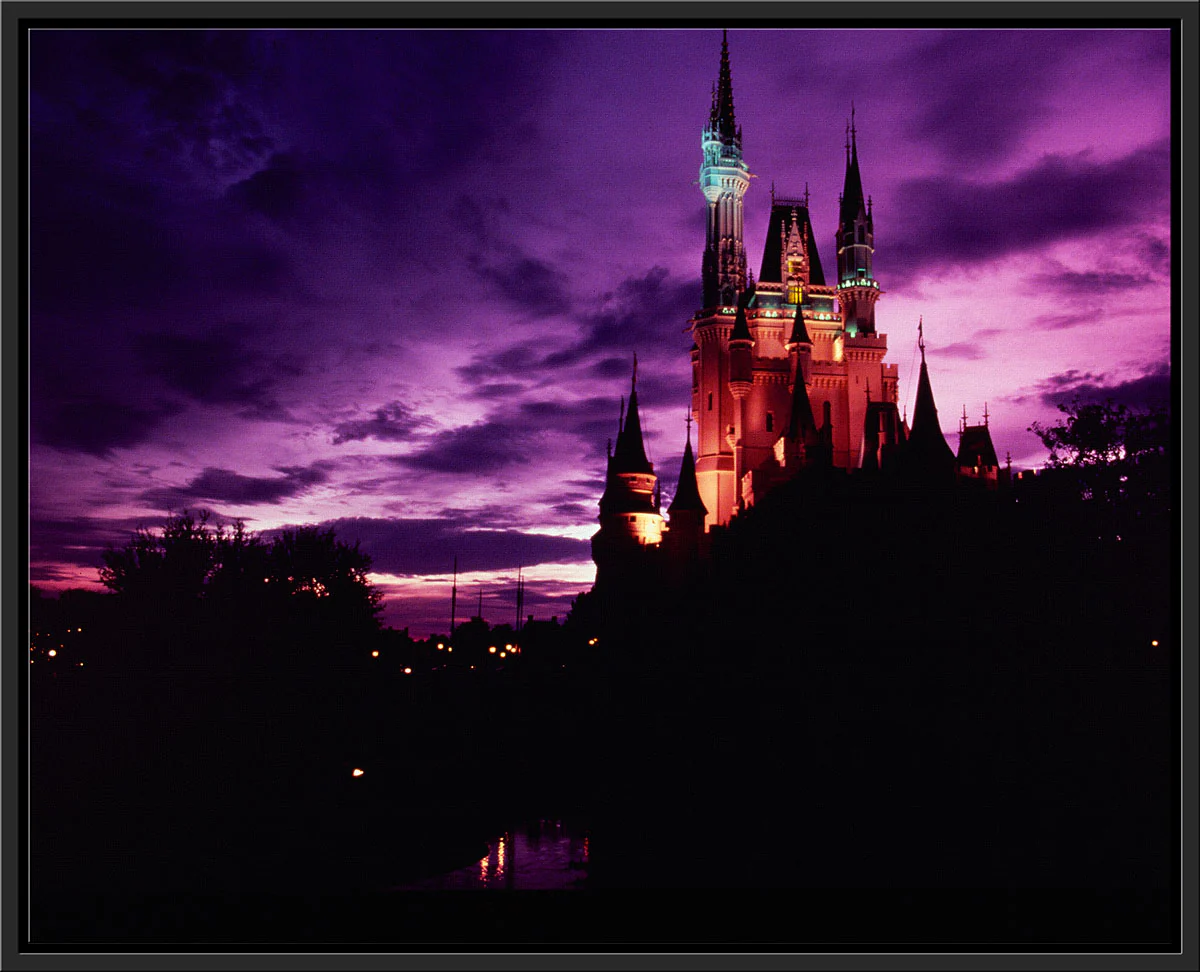 "Walt Disney World, Cinderella Castle Purple Sky" from Disney Photo Archives - Image 10