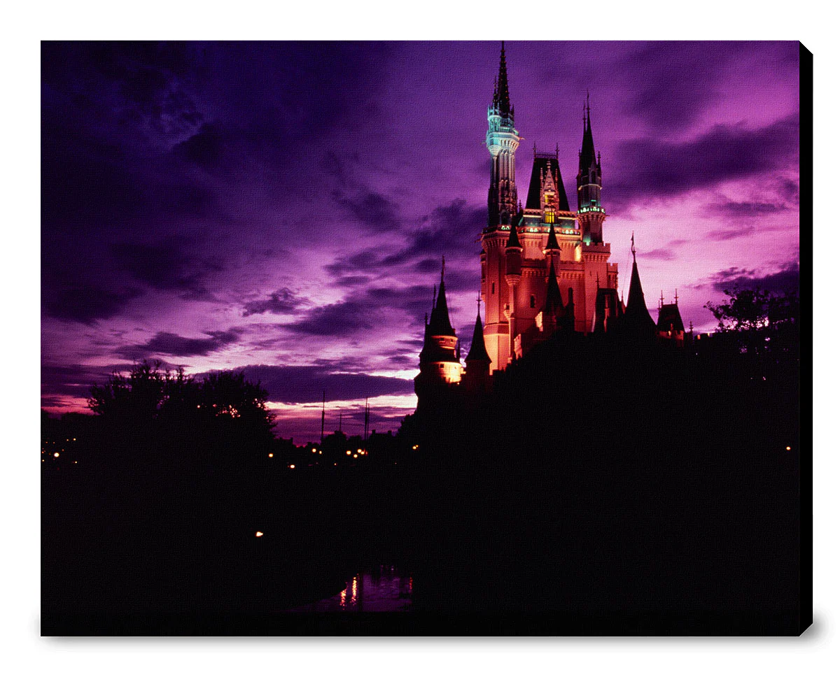"Walt Disney World, Cinderella Castle Purple Sky" from Disney Photo Archives - Image 11