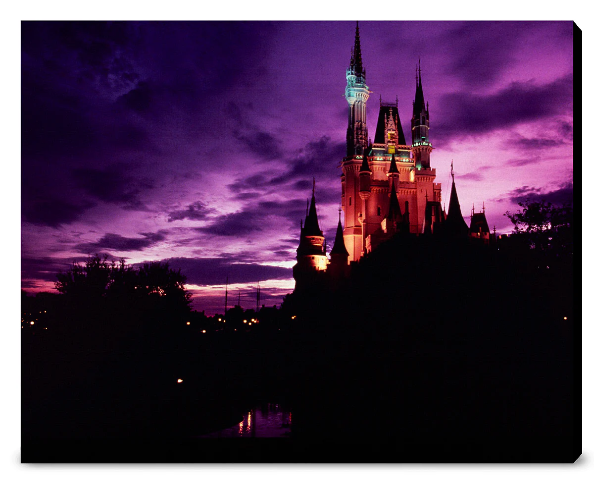 "Walt Disney World, Cinderella Castle Purple Sky" from Disney Photo Archives - Image 13