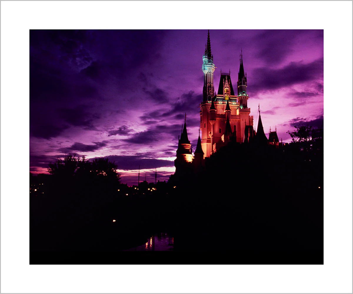 "Walt Disney World, Cinderella Castle Purple Sky" from Disney Photo Archives - Image 14