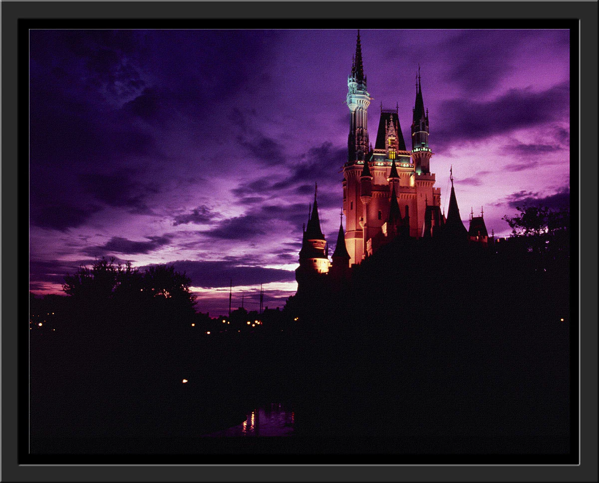 "Walt Disney World, Cinderella Castle Purple Sky" from Disney Photo Archives - Image 8