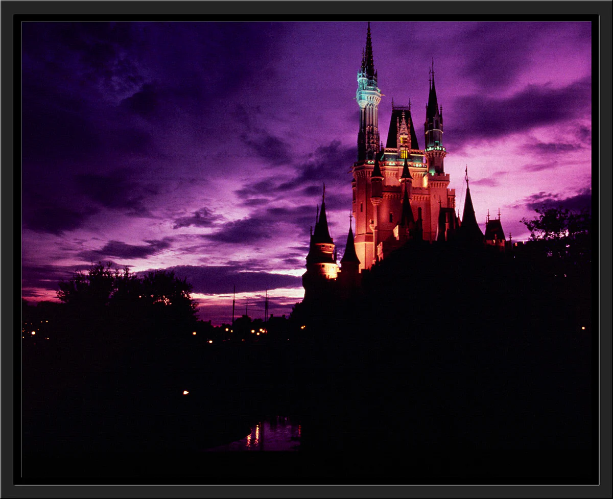 "Walt Disney World, Cinderella Castle Purple Sky" from Disney Photo Archives - Image 9