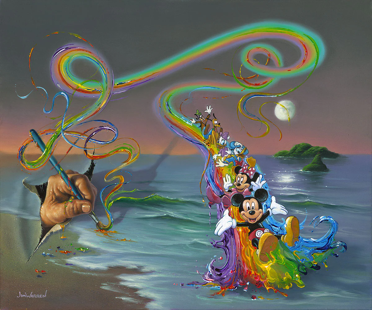 "Walt’s Colorful Creations" by Jim Warren | Signed and Numbered Edition - Image 2