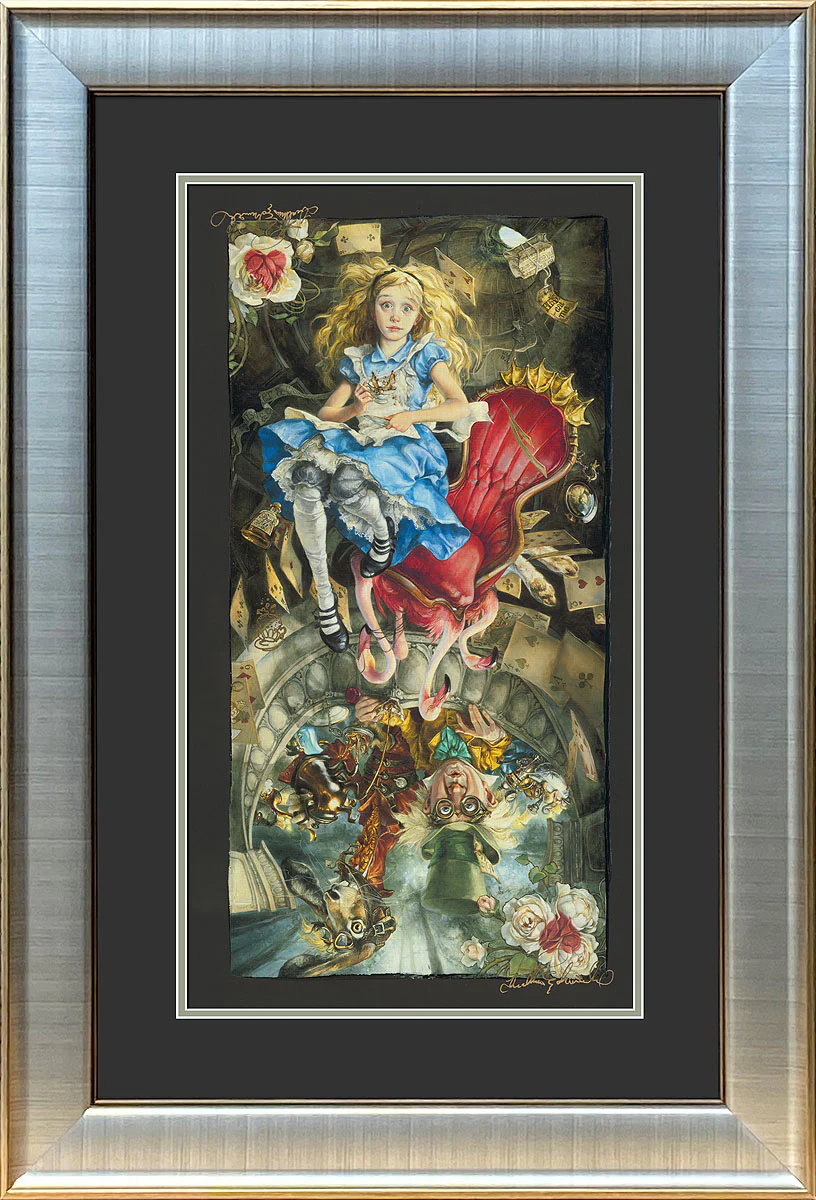 "We're All Mad Here" by Heather Edwards |Signed and Numbered Chiarograph Edition