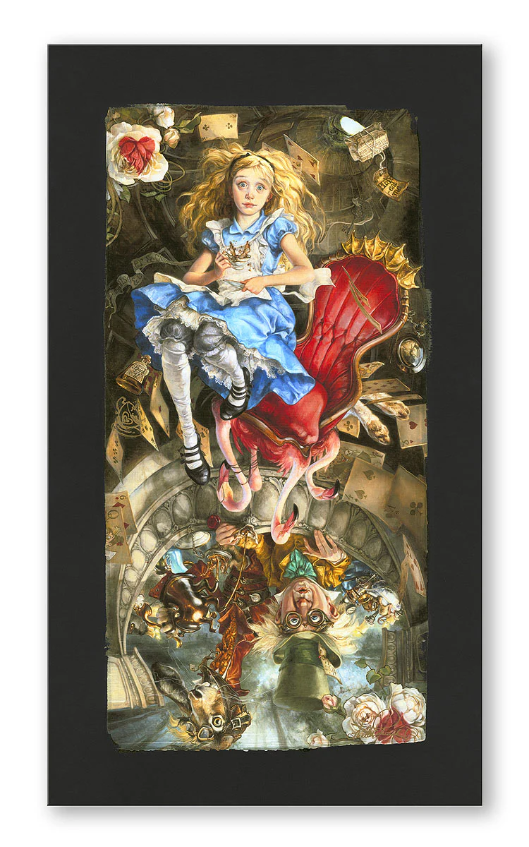 "We're All Mad Here" by Heather Edwards |Signed and Numbered Chiarograph Edition - Image 2