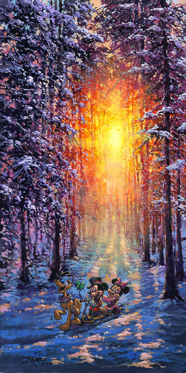 "Winter Sleigh Ride" by Rodel Gonzalez | Signed and Numbered Edition - Image 2